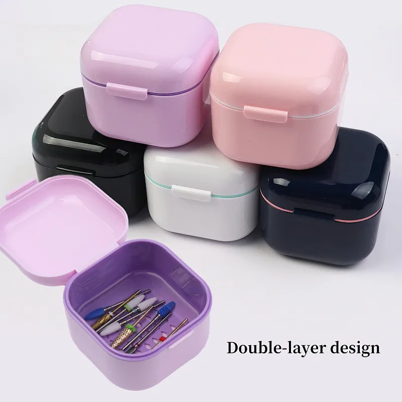 Multi-functional  Nail Drill Bits Sterilising Trays
